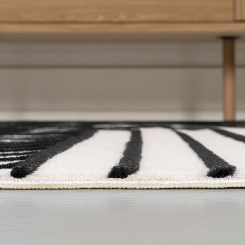 Akan Minimalist Angle Geometric Indoor/Outdoor Rug