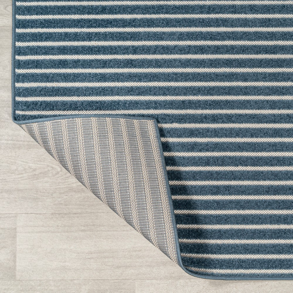 Fedir Minimalist Scandi Striped Indoor/Outdoor Area Rug