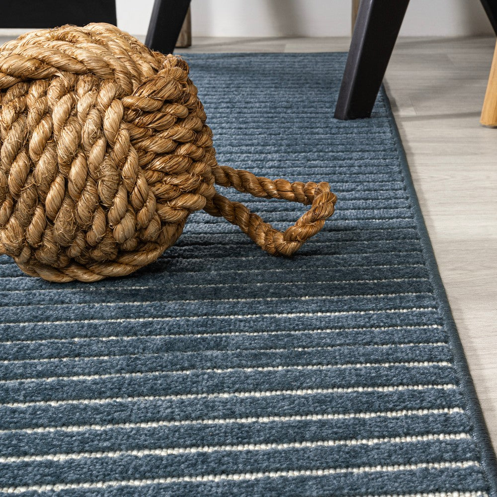 Fedir Minimalist Scandi Striped Indoor/Outdoor Area Rug
