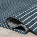 Fedir Minimalist Scandi Striped Indoor/Outdoor Area Rug