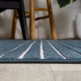 Fedir Minimalist Scandi Striped Indoor/Outdoor Area Rug