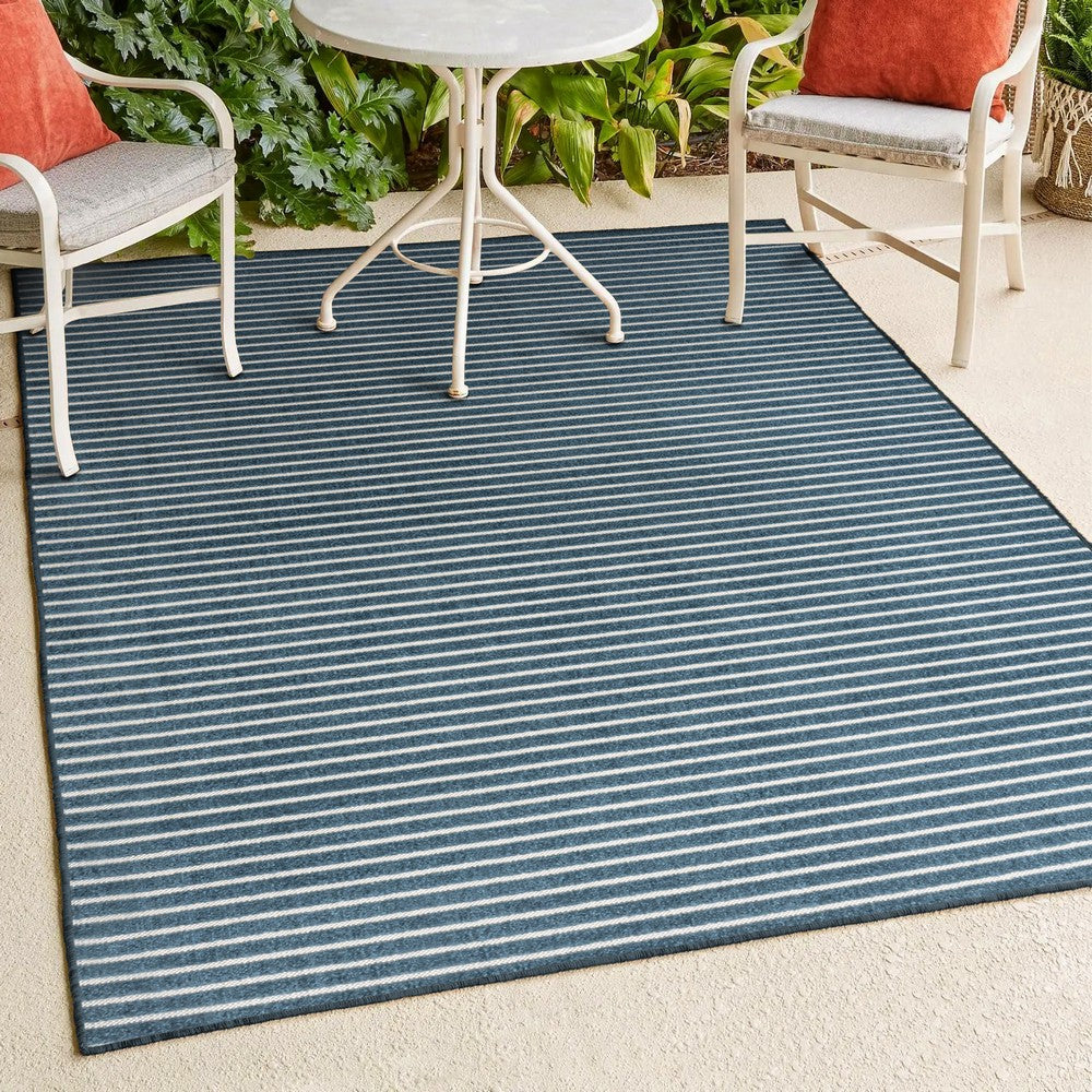 Fedir Minimalist Scandi Striped Indoor/Outdoor Area Rug
