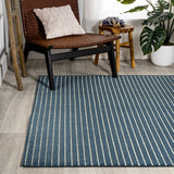 Fedir Minimalist Scandi Striped Indoor/Outdoor Area Rug