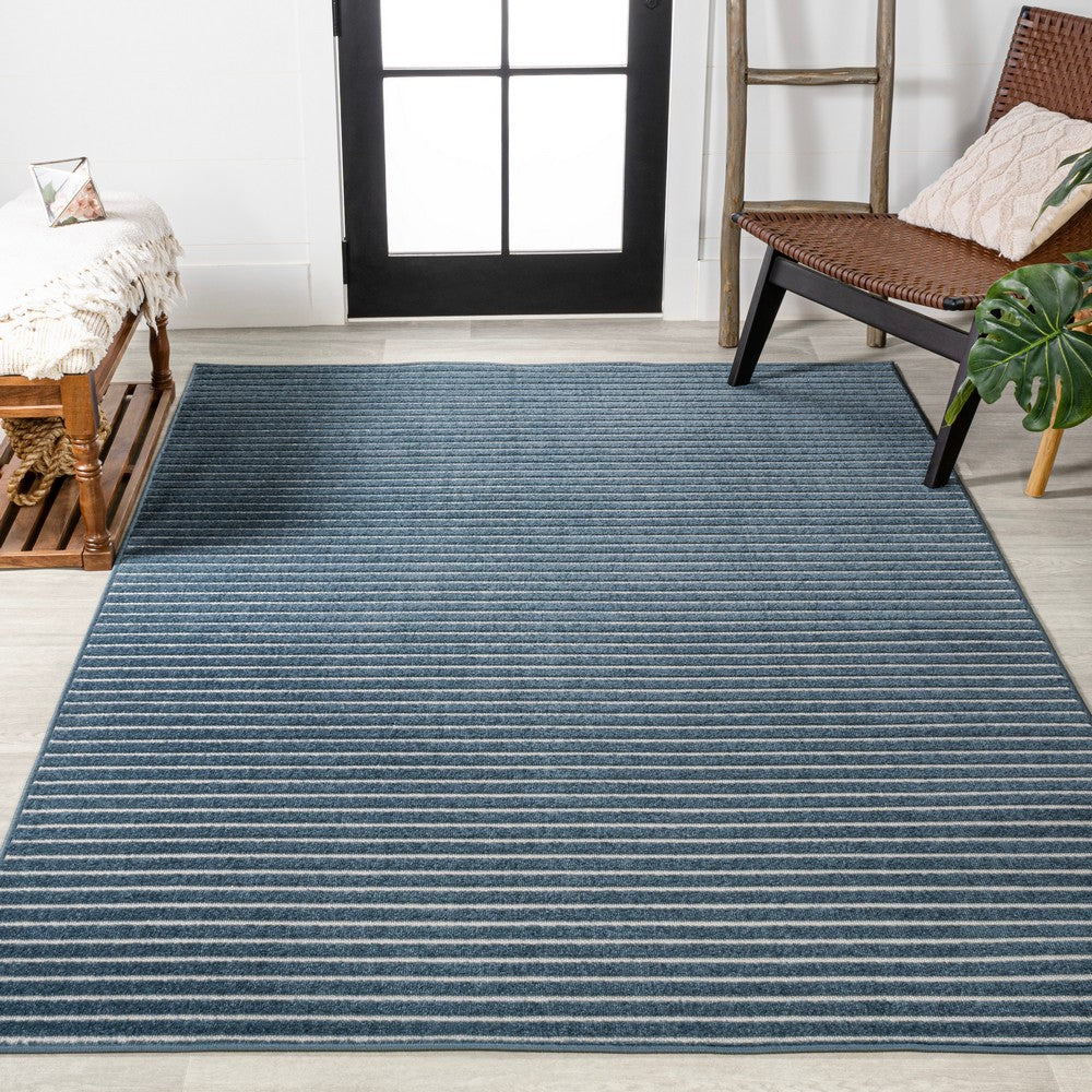 Fedir Minimalist Scandi Striped Indoor/Outdoor Area Rug