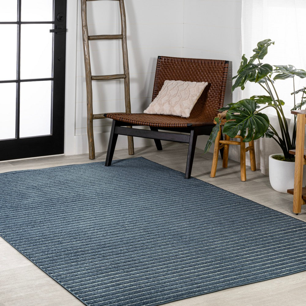 Fedir Minimalist Scandi Striped Indoor/Outdoor Area Rug