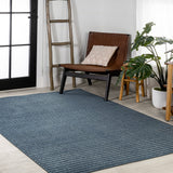 Fedir Minimalist Scandi Striped Indoor/Outdoor Area Rug