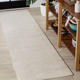 Fedir Minimalist Scandi Striped Indoor/Outdoor Area Rug