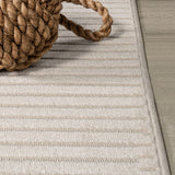 Fedir Minimalist Scandi Striped Indoor/Outdoor Area Rug