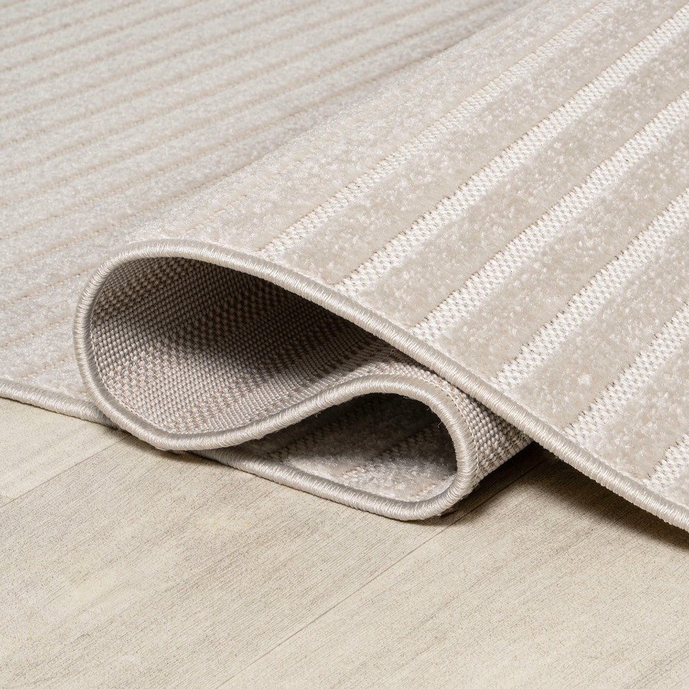 Fedir Minimalist Scandi Striped Indoor/Outdoor Area Rug