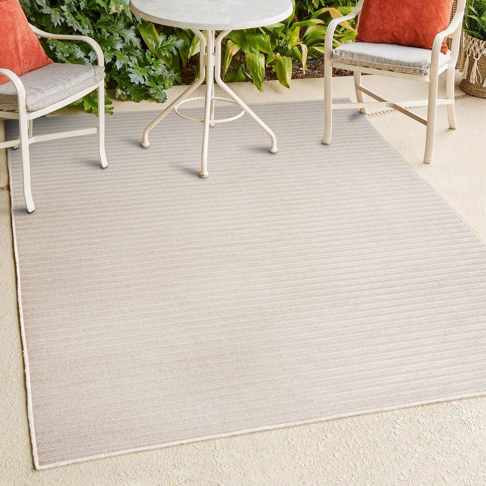 Fedir Minimalist Scandi Striped Indoor/Outdoor Area Rug