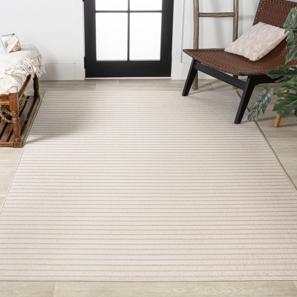 Fedir Minimalist Scandi Striped Indoor/Outdoor Area Rug