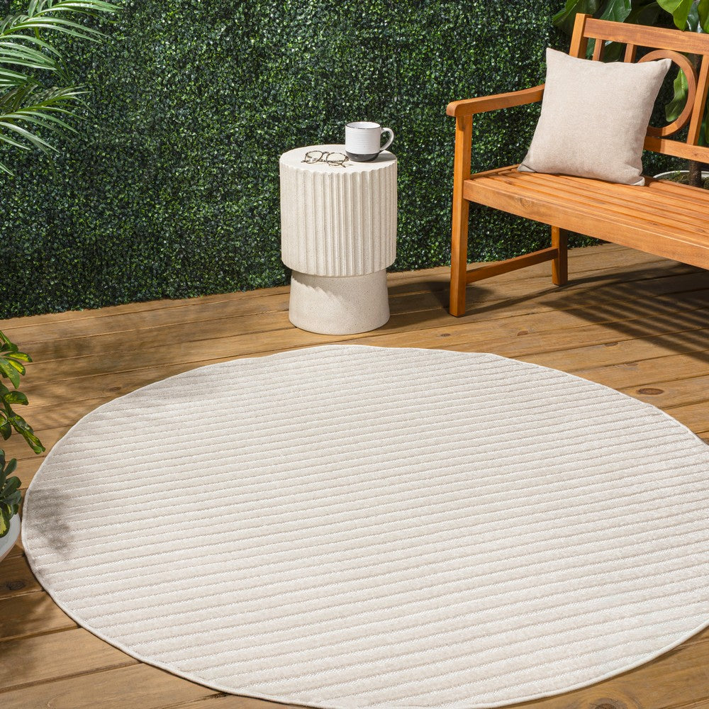 Fedir Minimalist Scandi Striped Indoor/Outdoor Area Rug