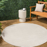 Fedir Minimalist Scandi Striped Indoor/Outdoor Area Rug