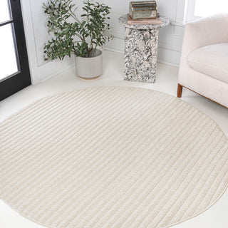 Fedir Minimalist Scandi Striped Indoor/Outdoor Area Rug