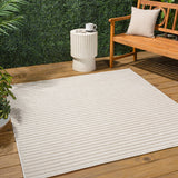 Fedir Minimalist Scandi Striped Indoor/Outdoor Area Rug