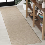 Fedir Minimalist Scandi Striped Indoor/Outdoor Area Rug