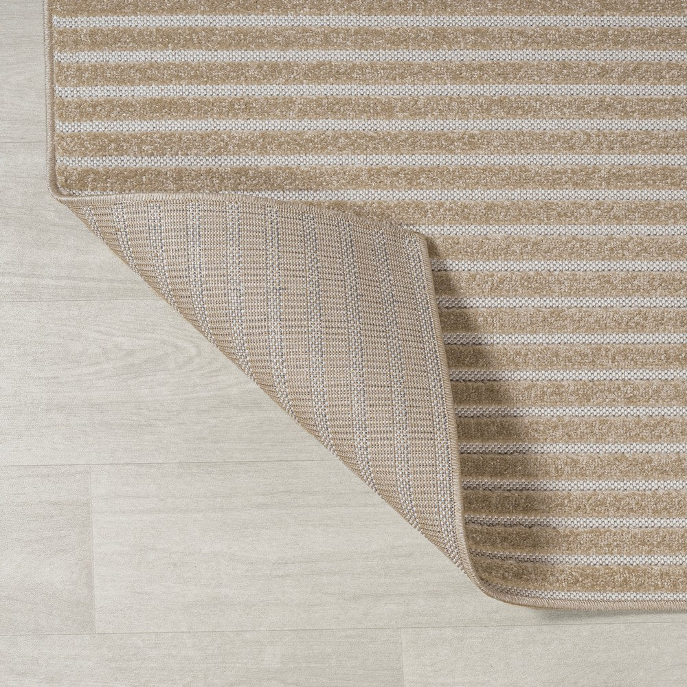 Fedir Minimalist Scandi Striped Indoor/Outdoor Area Rug