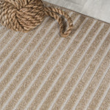 Fedir Minimalist Scandi Striped Indoor/Outdoor Area Rug