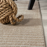 Fedir Minimalist Scandi Striped Indoor/Outdoor Area Rug