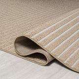 Fedir Minimalist Scandi Striped Indoor/Outdoor Area Rug