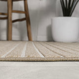 Fedir Minimalist Scandi Striped Indoor/Outdoor Area Rug