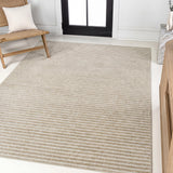 Fedir Minimalist Scandi Striped Indoor/Outdoor Area Rug