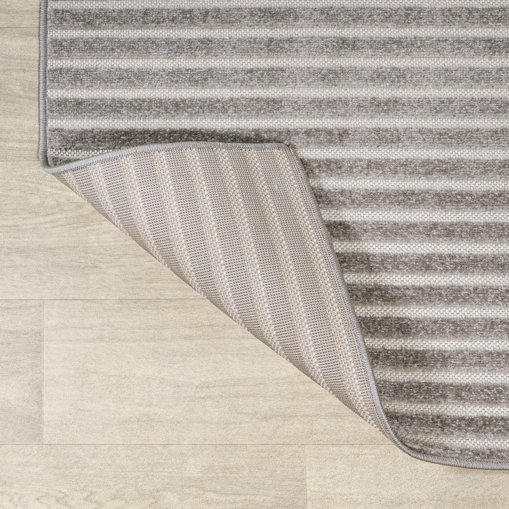 Fedir Minimalist Scandi Striped Indoor/Outdoor Area Rug