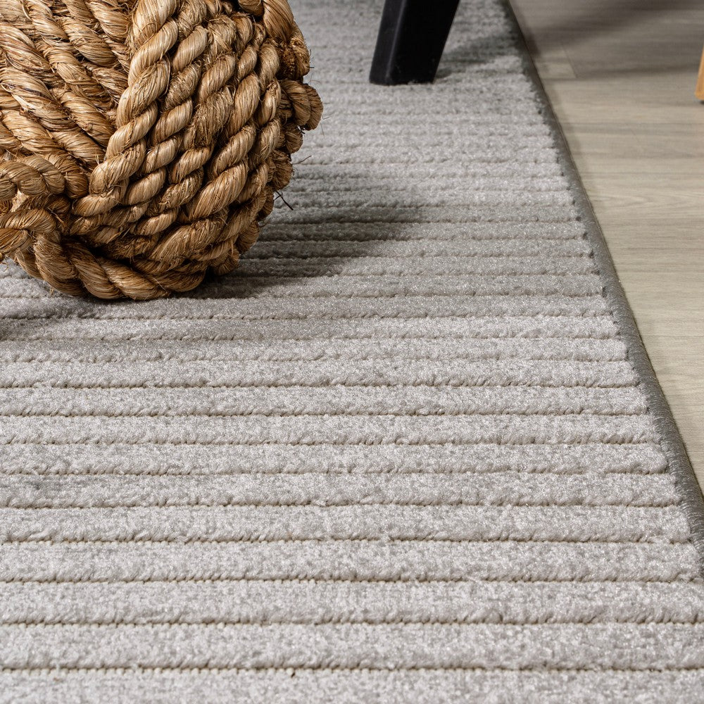 Fedir Minimalist Scandi Striped Indoor/Outdoor Area Rug