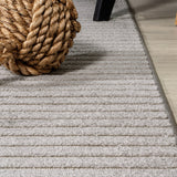 Fedir Minimalist Scandi Striped Indoor/Outdoor Area Rug