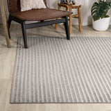 Fedir Minimalist Scandi Striped Indoor/Outdoor Area Rug