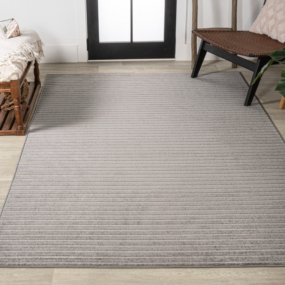 Fedir Minimalist Scandi Striped Indoor/Outdoor Area Rug