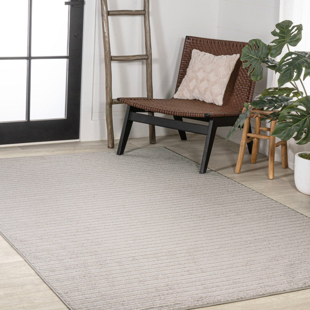 Fedir Minimalist Scandi Striped Indoor/Outdoor Area Rug