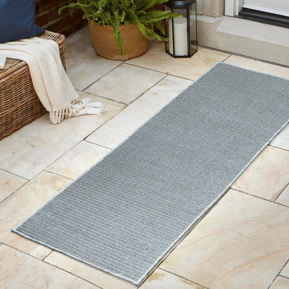 Fedir Minimalist Scandi Striped Indoor/Outdoor Area Rug