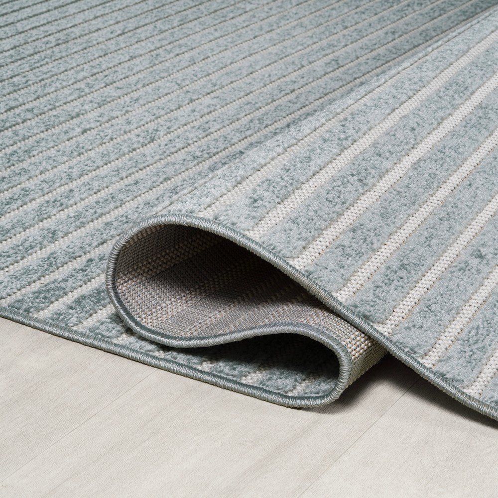 Fedir Minimalist Scandi Striped Indoor/Outdoor Area Rug