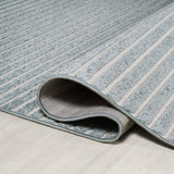 Fedir Minimalist Scandi Striped Indoor/Outdoor Area Rug