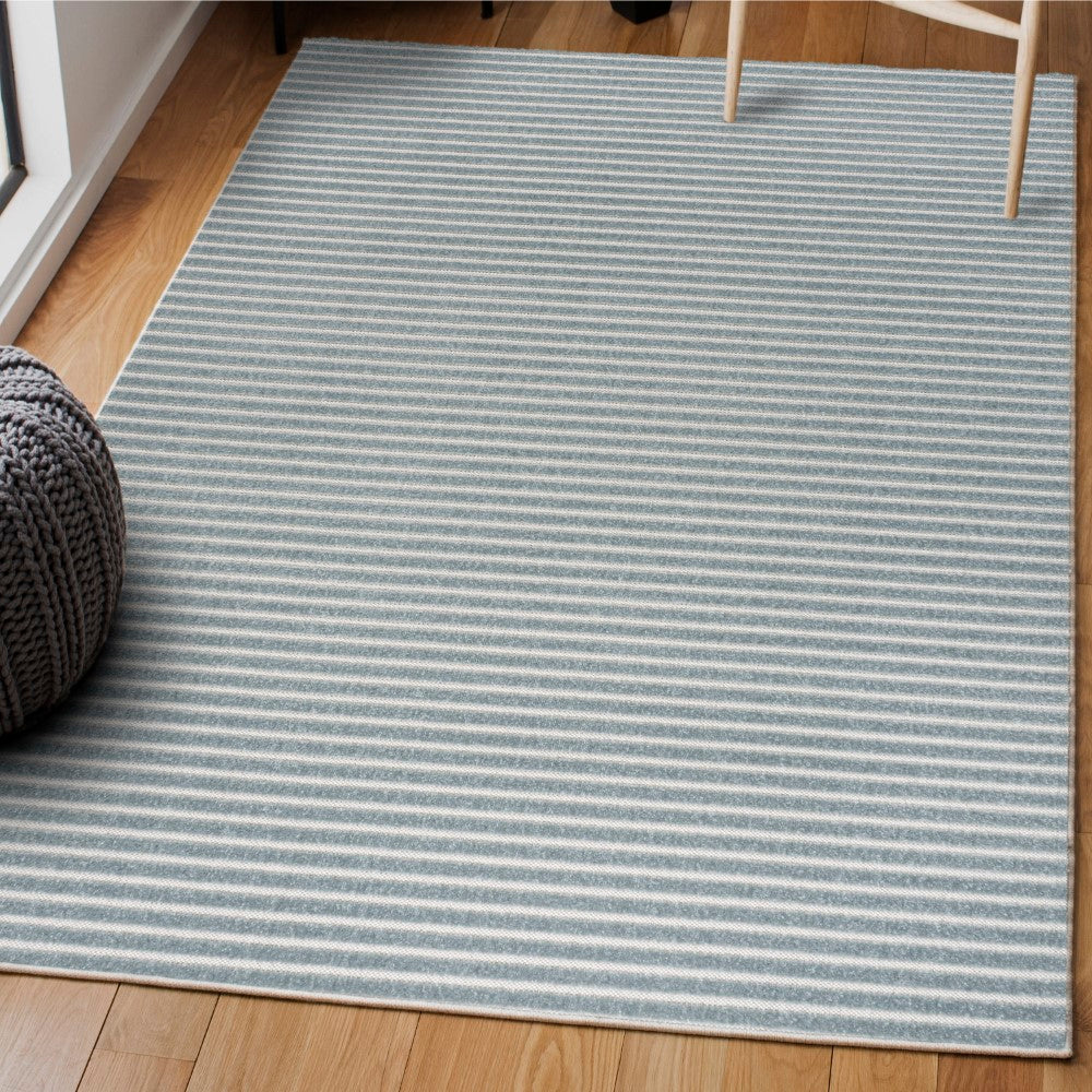 Fedir Minimalist Scandi Striped Indoor/Outdoor Area Rug