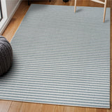 Fedir Minimalist Scandi Striped Indoor/Outdoor Area Rug