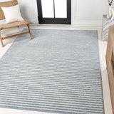 Fedir Minimalist Scandi Striped Indoor/Outdoor Area Rug