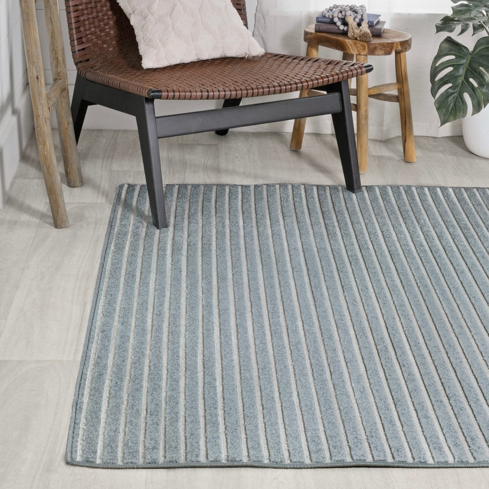 Fedir Minimalist Scandi Striped Indoor/Outdoor Area Rug