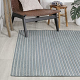 Fedir Minimalist Scandi Striped Indoor/Outdoor Area Rug