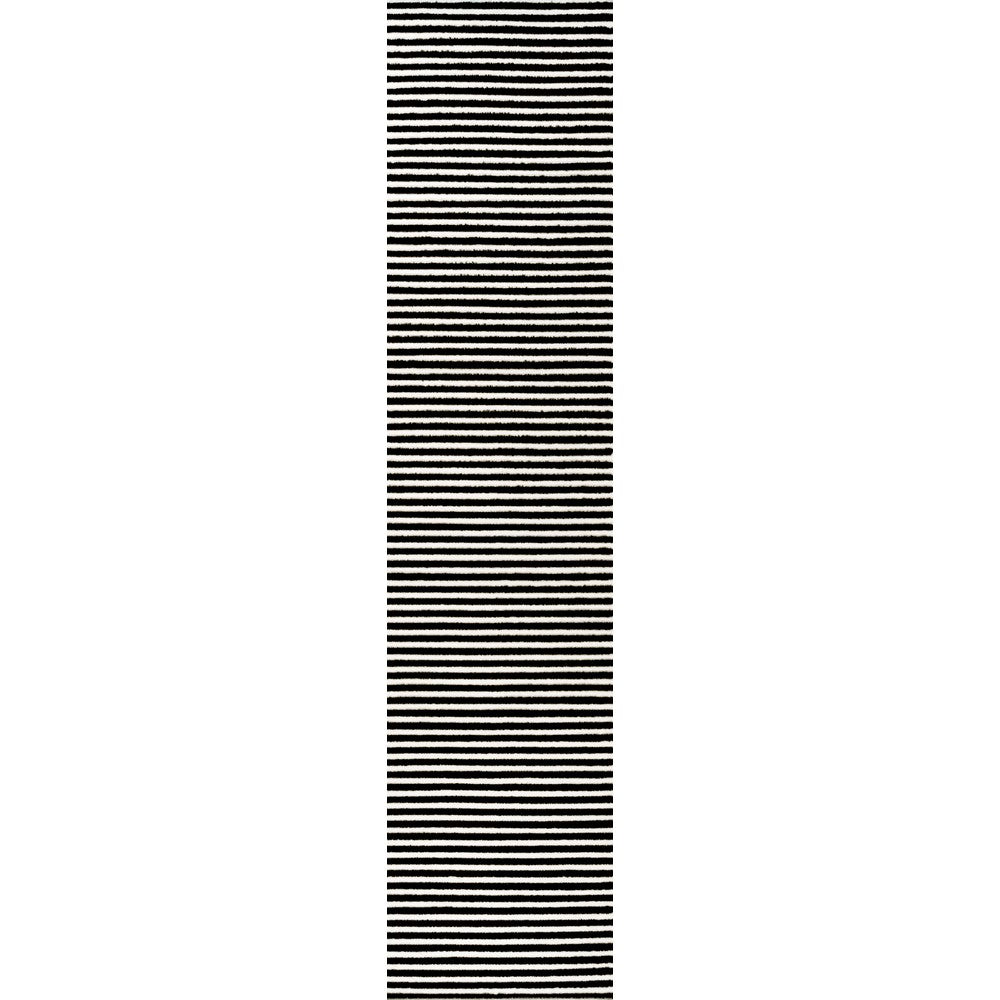 Fedir Minimalist Scandi Striped Indoor/Outdoor Area Rug