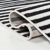 Fedir Minimalist Scandi Striped Indoor/Outdoor Area Rug