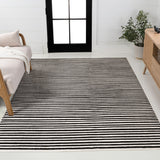 Fedir Minimalist Scandi Striped Indoor/Outdoor Area Rug