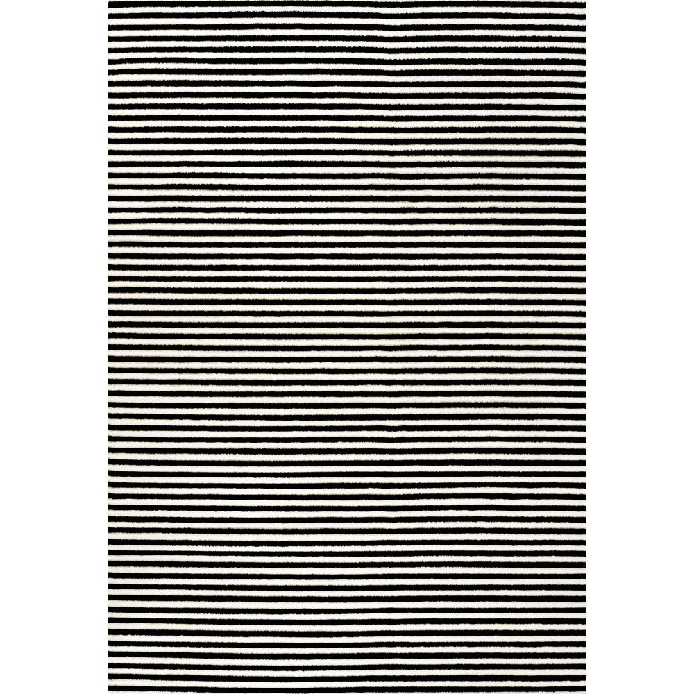 Fedir Minimalist Scandi Striped Indoor/Outdoor Area Rug