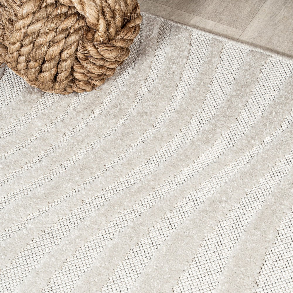 Teodor Abstract Groovy Striped Indoor/Outdoor Rug