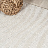 Teodor Abstract Groovy Striped Indoor/Outdoor Rug