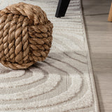 Teodor Abstract Groovy Striped Indoor/Outdoor Rug