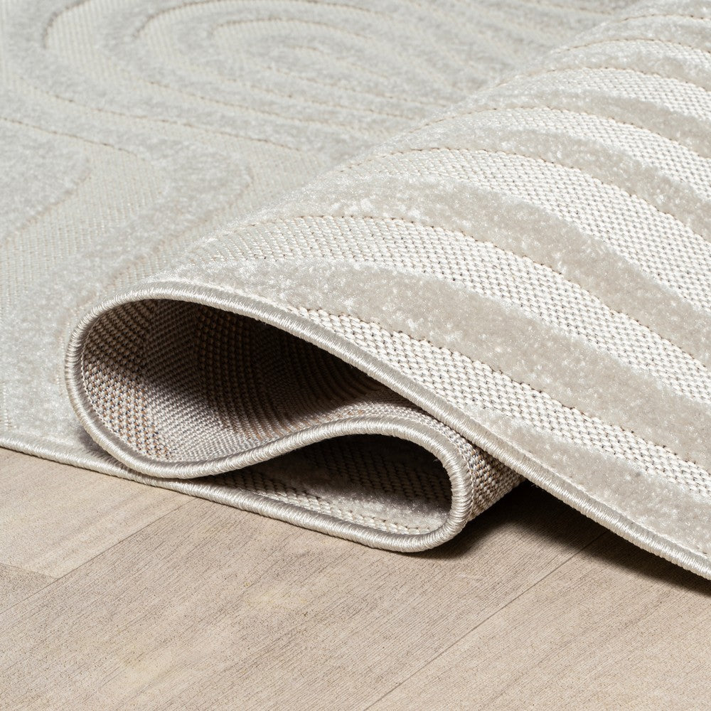 Teodor Abstract Groovy Striped Indoor/Outdoor Rug