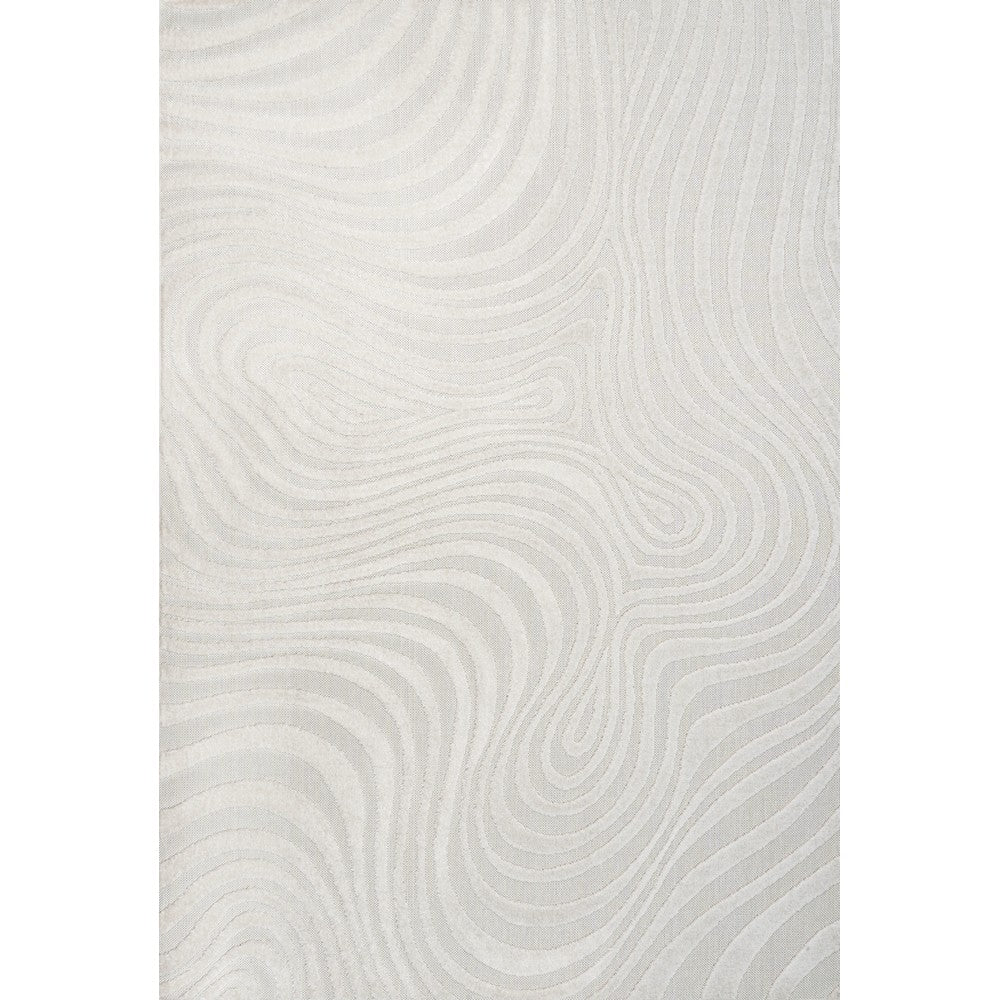 Teodor Abstract Groovy Striped Indoor/Outdoor Rug