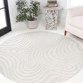 Teodor Abstract Groovy Striped Indoor/Outdoor Rug